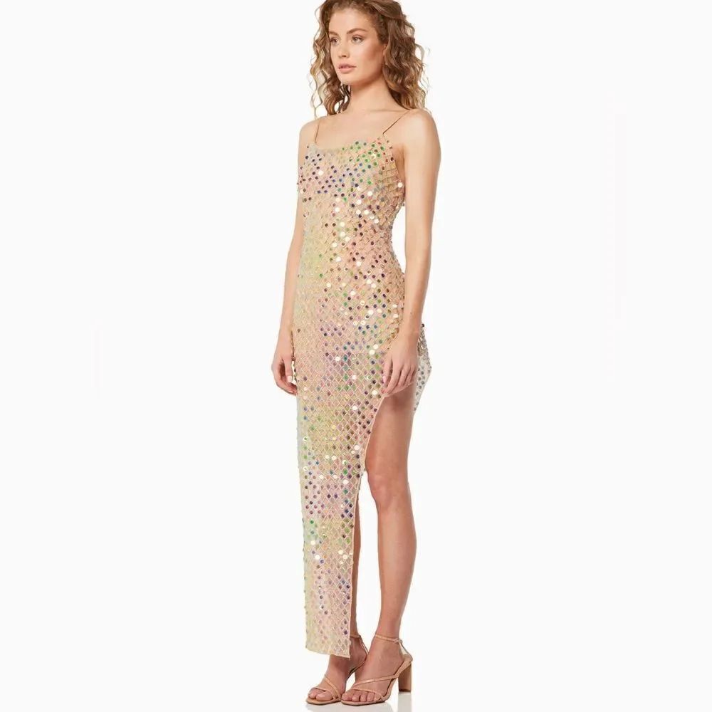 Free People Elliatt Cabana Embellished Midi-Dress/ size XL